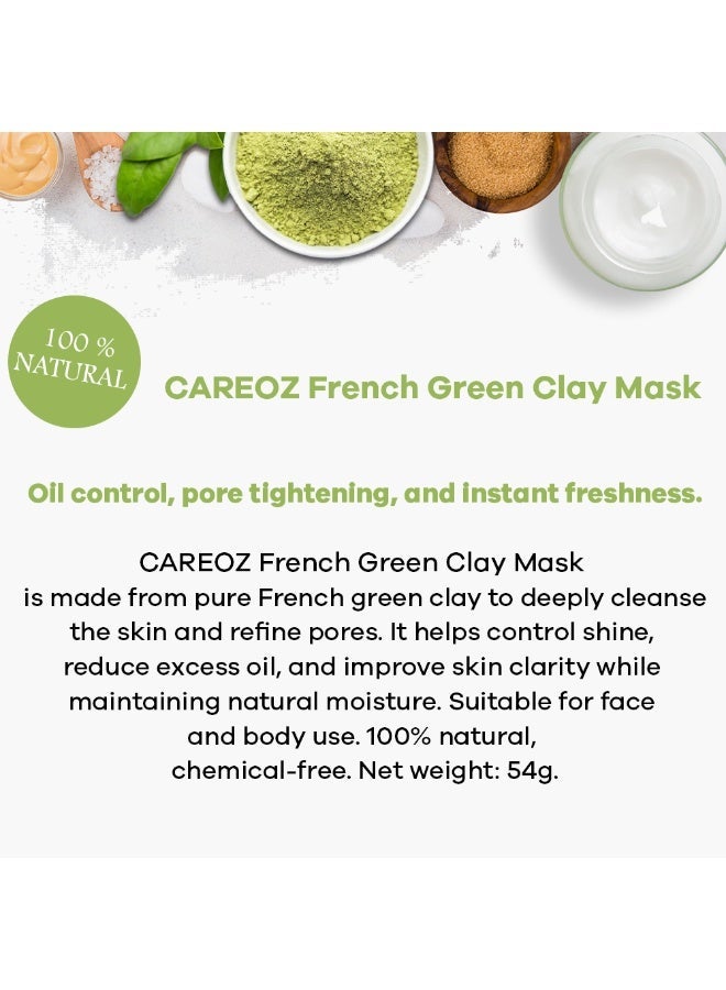 CAREOZ French Green Clay + Multani Mitti Detox & Glow Mask Duo - Image 2
